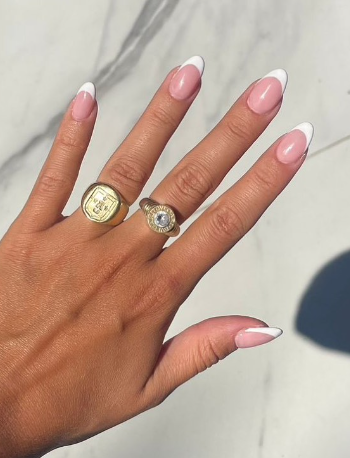 French tip con anillos